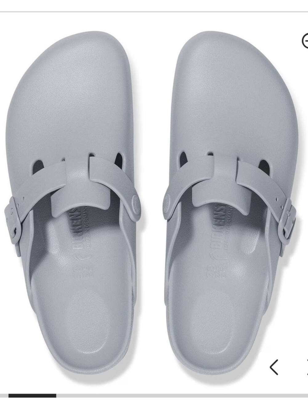 NWT BIRKENSTOCK EVA Boston Essentials, Stone Coin, size 36 - Picture 2 of 6